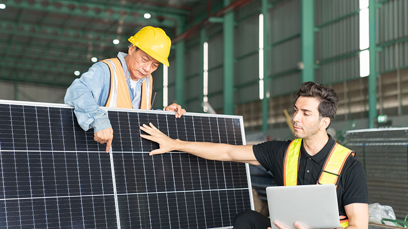 energía solar en espacios industriales limitados